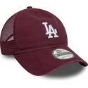 bordowa-czapka-truckerka-9twenty-colour-pack-los-angeles-dodgers-mlb-od-new-era