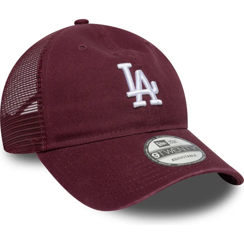 bordowa-czapka-truckerka-9twenty-colour-pack-los-angeles-dodgers-mlb-od-new-era