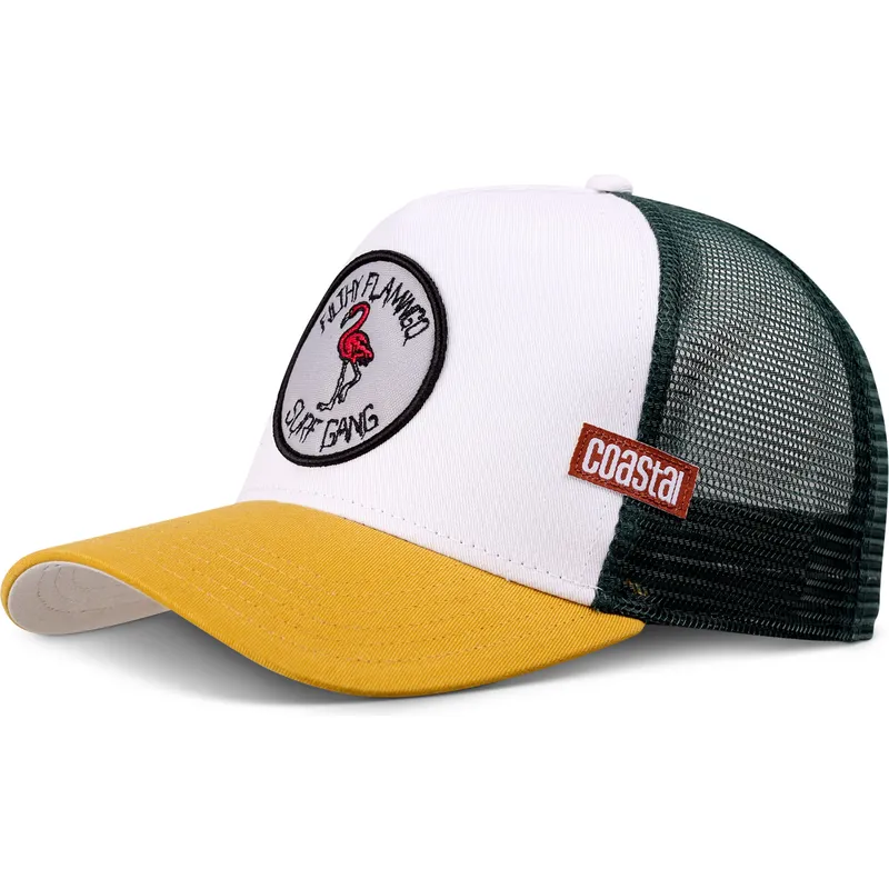 czapka-trucker-biala-i-zolta-filthy-flamingo-surf-gang-hft-od-coastal