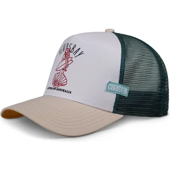 Casquette trucker blanche, verte et beige Venus Bay HFT Coastal