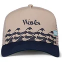 epci-curbata-bleumarin-snapback-waves-hft-de-coastal