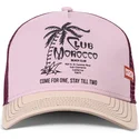 casquette-trucker-rose-et-beige-club-morocco-hft-coastal