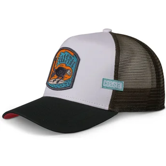 Biała i czarna czapka trucker Surf Ostrich HFT od Coastal