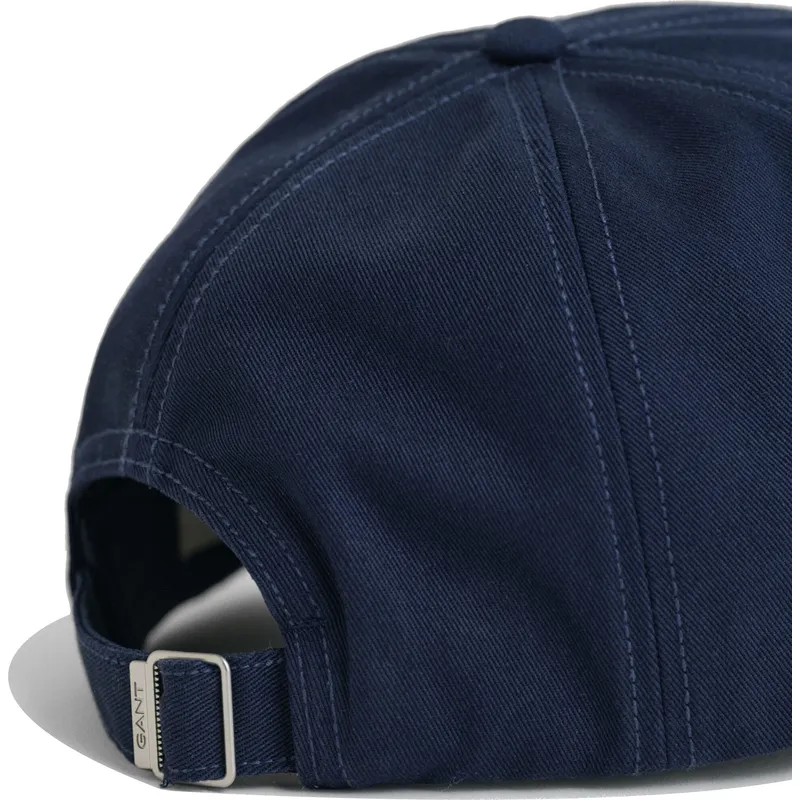 berretto-curvo-blu-navy-regolabile-shield-cotton-twill-marine-di-gant