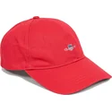 cappellino-curvo-rosso-regolabile-shield-in-cotone-twill-ruby-red-di-gant