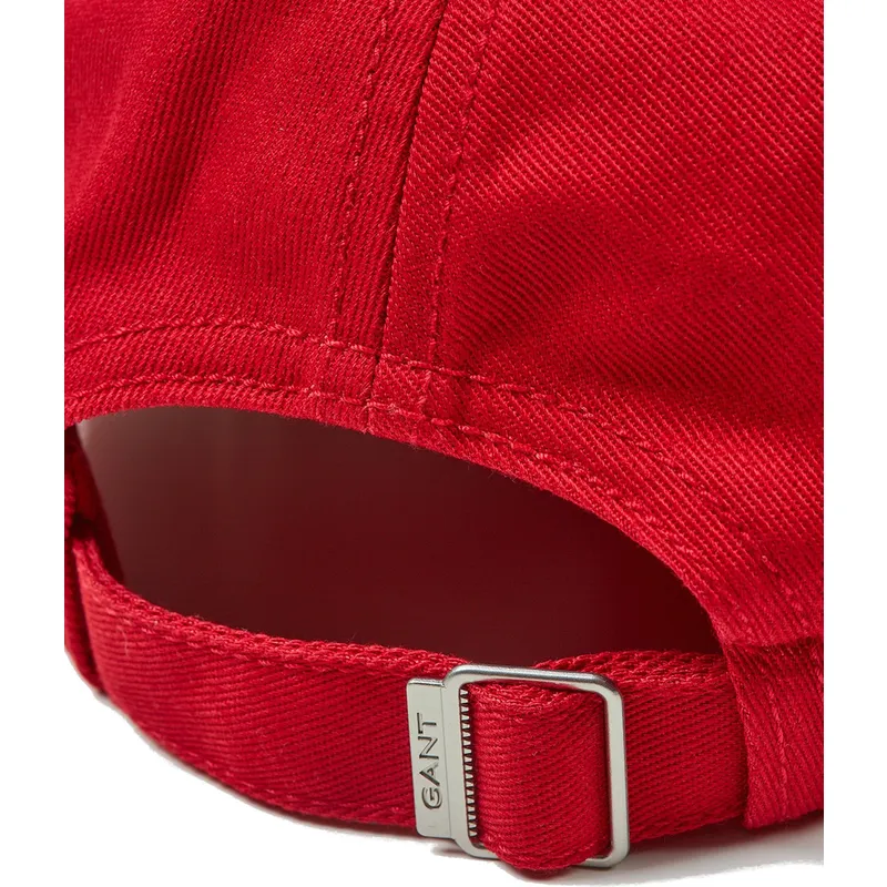 cappello-curvo-rosso-regolabile-shield-in-cotone-twill-ruby-red-di-gant