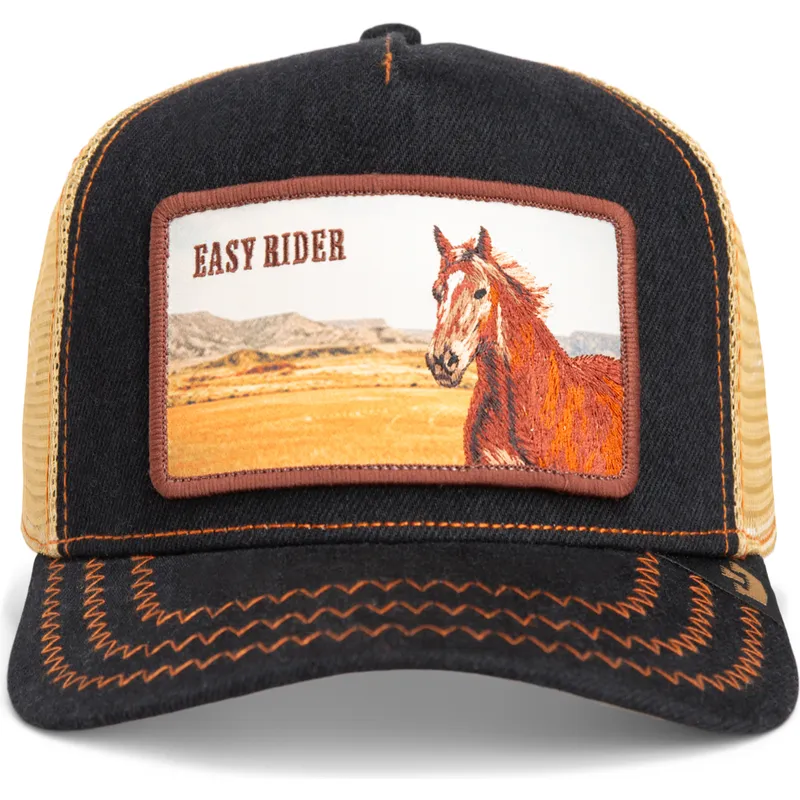 epci-curbata-negru-snapback-easy-rider-wild-heart-the-farm-de-goorin-bros