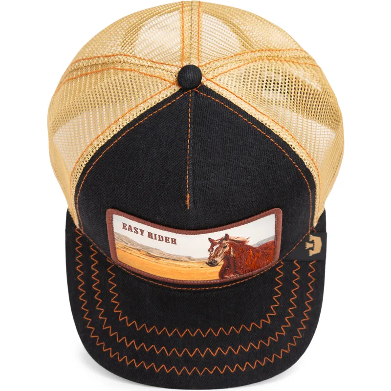 epci-curbata-negru-snapback-easy-rider-wild-heart-the-farm-de-goorin-bros