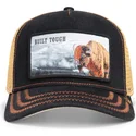 svart-truckerkeps-buffalo-built-tough-wild-heart-the-farm-fran-goorin-bros