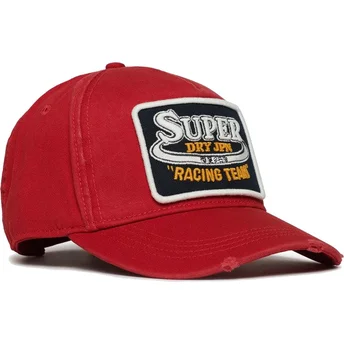 Cappellino curvo rosso regolabile Graphic Red di Superdry