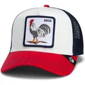 epci-curbata-papagal-snapback-goorin-bros-cock-team-rooster-original-recipe-team-pride-the-farm-white-navy-blue-and-red-hat-the-