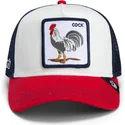 epci-curbata-papagal-snapback-goorin-bros-cock-team-rooster-original-recipe-team-pride-the-farm-white-navy-blue-and-red-hat-the-