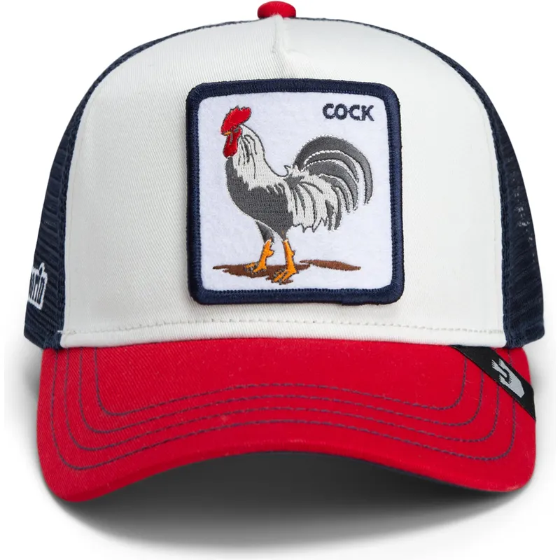 goorin-bros-cock-team-gallo-ricetta-originale-orgoglio-di-squadra-the-farm-cappello-trucker-bianco-blu-navy-e-rosso