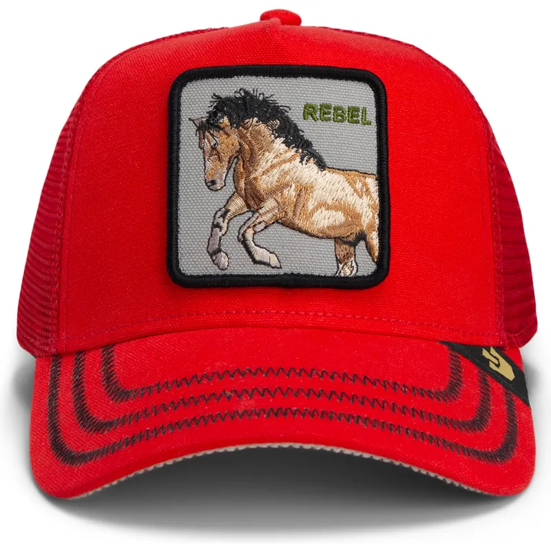 cap-curbata-red-snapback-goorin-bros-horse-rebel-the-wild-west-core-canvas-the-farm-red-hat-the-farm-de-goorin-bros