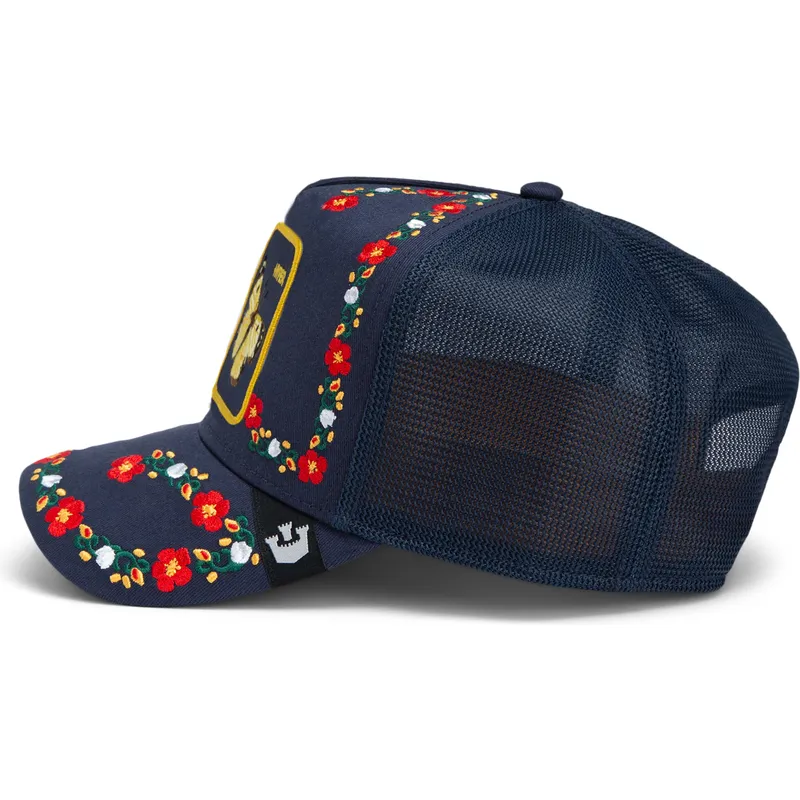 goorin-bros-farfalla-iperattiva-flora-fauna-the-farm-cappello-trucker-blu-navy