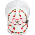 epci-curbata-alb-snapback-goorin-bros-hummingbird-sucker-necessary-nectar-flora-fauna-the-farm-white-hat-the-farm-de-goorin-bros