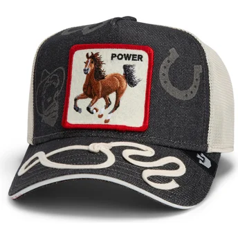 Cap curbată navy blue snapback Goorin Bros. Power Full Throttle Horse Play The Farm Navy Blue Hat The Farm de Goorin Bros.