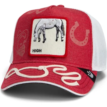 Șepci curbată roșu snapback Goorin Bros. High Way Up Horse Play The Farm Red Hat The Farm de Goorin Bros.