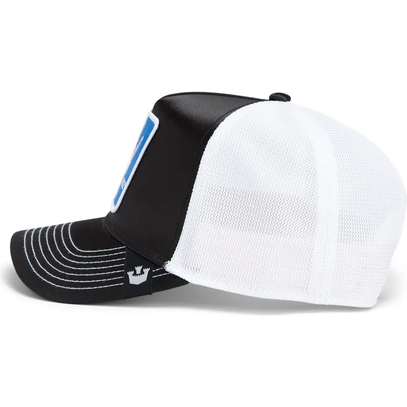 epci-curbata-negru-snapback-goorin-bros-dolphin-rizz-rizzky-bizznizz-great-escape-the-farm-black-and-white-hat-the-farm-de-goori