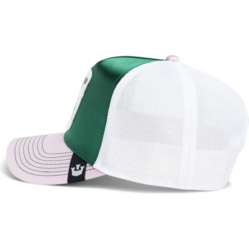 epci-curbata-papagal-snapback-goorin-bros-turtle-wavy-allablur-great-escape-the-farm-green-white-and-pink-hat-the-farm-de-goorin