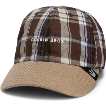 Cap curbată brown snapback Goorin Bros. Curved Brim Ask Your Mother Papa Cap Madras The Farm Brown Cap The Farm de Goorin Bros.