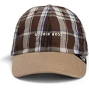 goorin-bros-gebogener-schirm-frag-deine-mutter-papa-cap-madras-the-farm-braun-snapback-cap