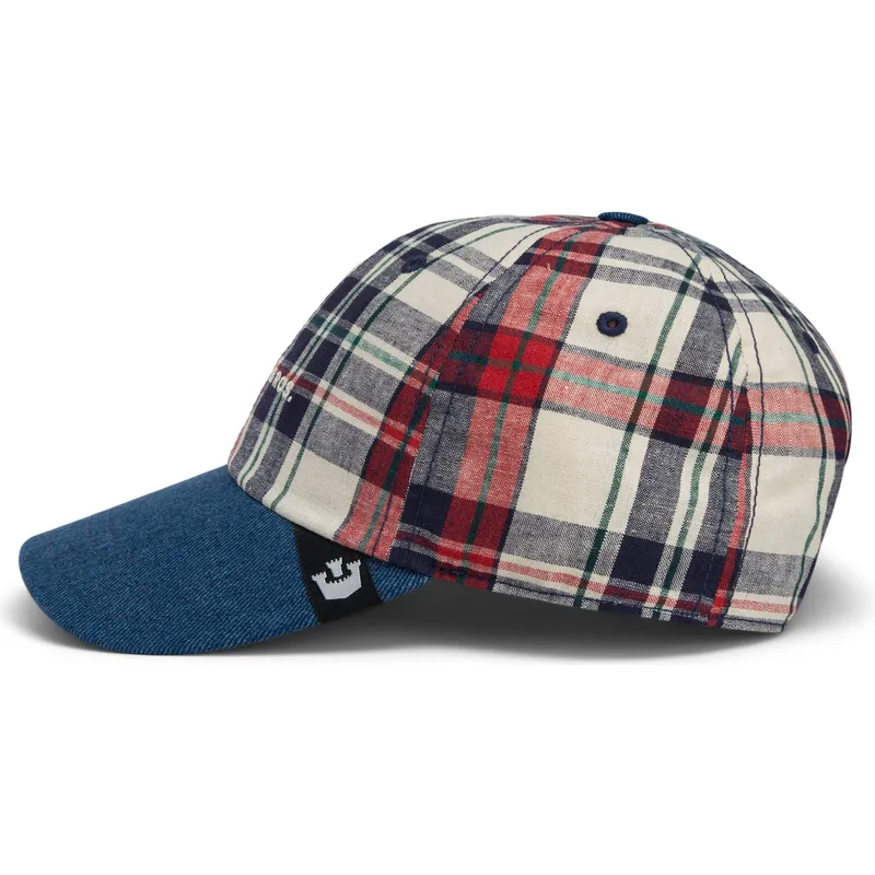 goorin-bros-curved-brim-raised-in-a-barn-papa-cap-madras-the-farm-cappellino-snapback-blu-navy-e-rosso