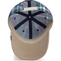 goorin-bros-berretto-curvo-hardly-working-papa-cap-madras-the-farm-blu-navy-e-marrone-snapback-cap