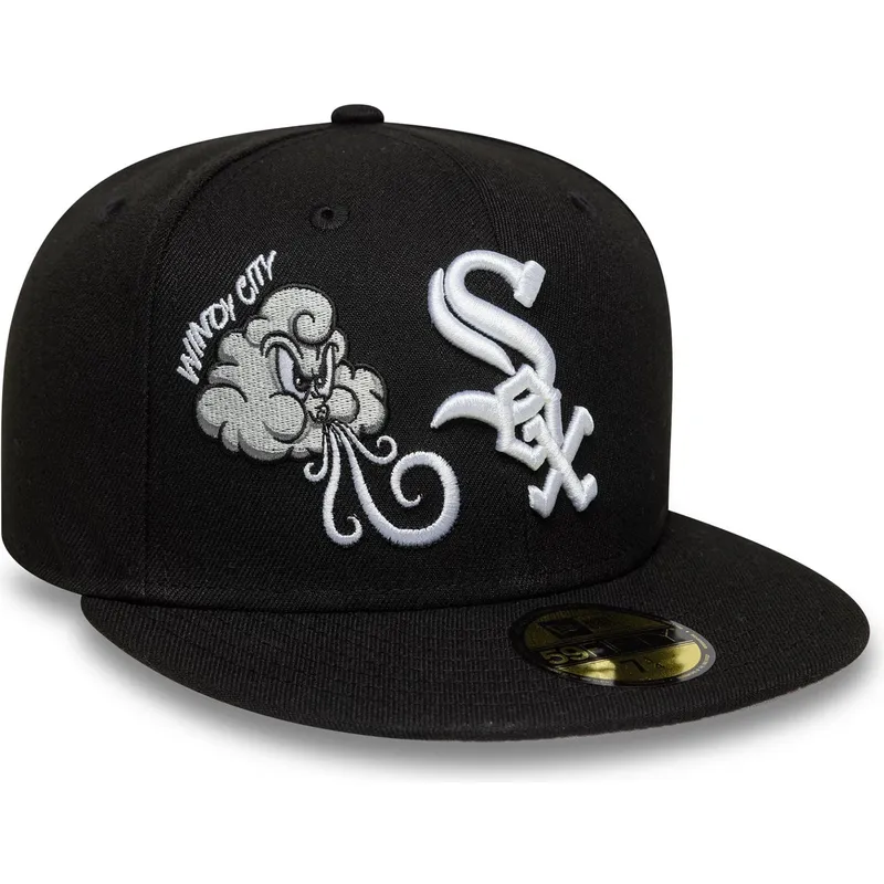 epci-plata-negru-fitted-59fifty-food-icon-windy-city-de-chicago-white-sox-mlb-de-new-era