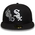 casquette-plate-noire-ajustee-59fifty-food-icon-windy-city-chicago-white-sox-mlb-new-era
