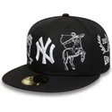 epci-plata-negru-fitted-59fifty-mythical-de-new-york-yankees-mlb-de-new-era