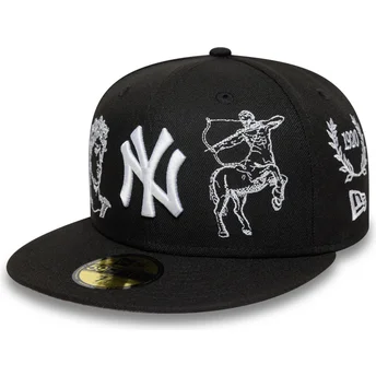 Casquette plate noire ajustée 59FIFTY Mythical New York...
