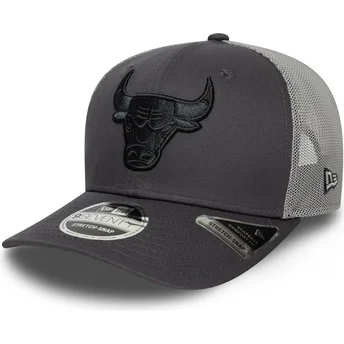 Casquette trucker grise 9SEVENTY Stretch Snap Chicago Bulls NBA New Era