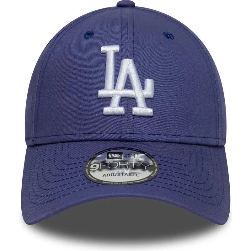 cappellino-curvo-viola-regolabile-9forty-league-essential-dei-los-angeles-dodgers-mlb-di-new-era