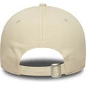 casquette-courbee-beige-ajustable-avec-logo-vert-9forty-team-outline-los-angeles-dodgers-mlb-new-era