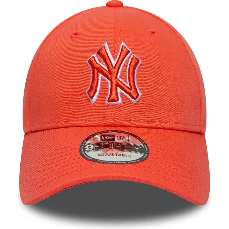 epci-curbata-portocaliu-reglabila-9forty-team-outline-de-new-york-yankees-mlb-de-new-era