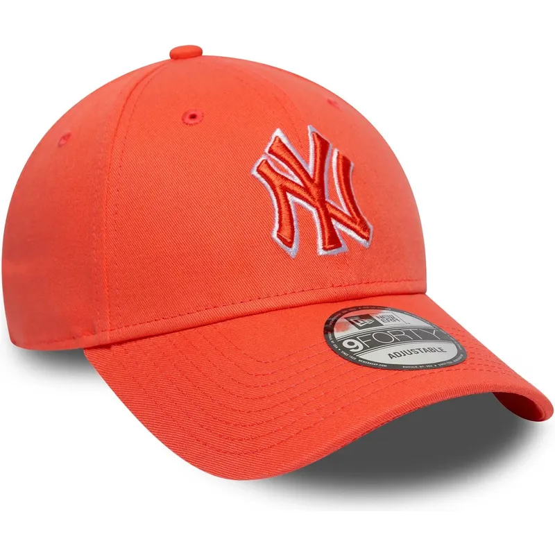 epci-curbata-portocaliu-reglabila-9forty-team-outline-de-new-york-yankees-mlb-de-new-era