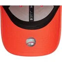 casquette-courbee-orange-ajustable-avec-logo-orange-9forty-team-outline-new-york-yankees-mlb-new-era