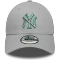 epci-curbata-gri-reglabila-9forty-team-outline-de-new-york-yankees-mlb-de-new-era