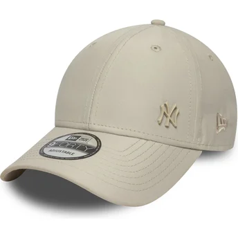 Beżowa regulowana czapka z zakrzywionym daszkiem 9FORTY Tonal Flawless New York Yankees MLB New Era
