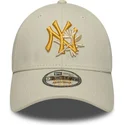 epci-curbata-bej-reglabila-9forty-floral-icon-de-new-york-yankees-mlb-de-new-era