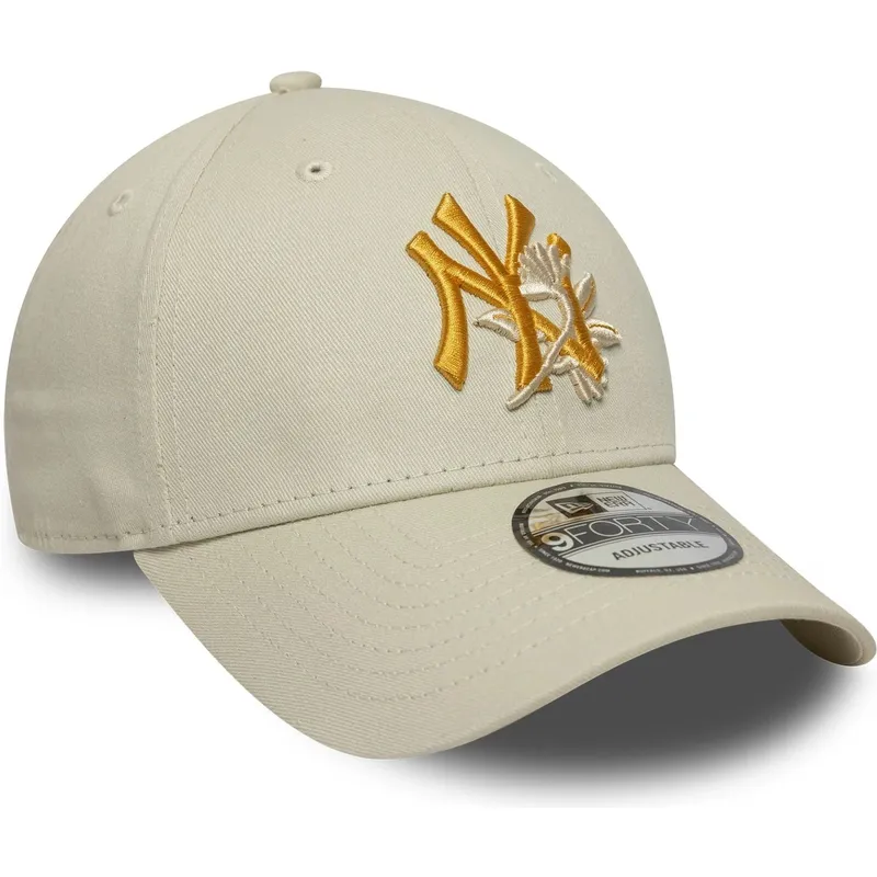 epci-curbata-bej-reglabila-9forty-floral-icon-de-new-york-yankees-mlb-de-new-era