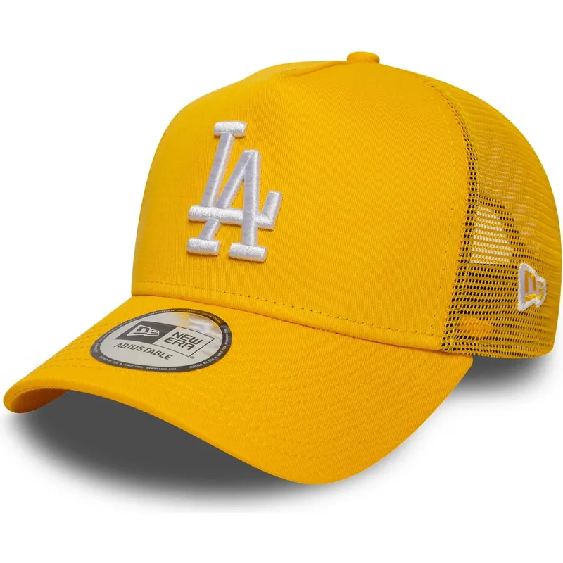 gul-truckerkeps-a-frame-league-essential-los-angeles-dodgers-mlb-fran-new-era