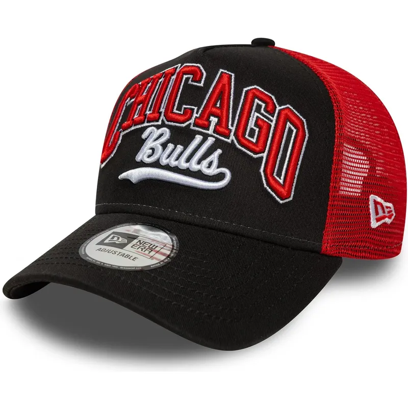 czapka-trucker-czarno-czerwona-e-frame-script-chicago-bulls-nba-od-new-era