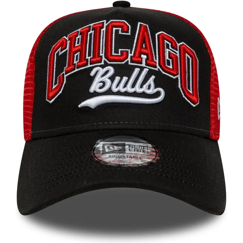 czapka-trucker-czarno-czerwona-e-frame-script-chicago-bulls-nba-od-new-era