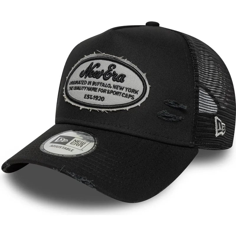 epci-curbata-negru-snapback-a-frame-oval-distress-patch-de-new-era
