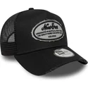 casquette-trucker-noire-a-frame-oval-distress-patch-new-era