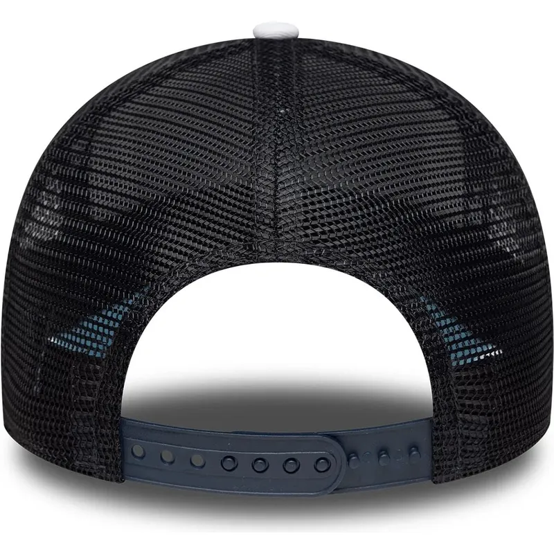 new-era-monaco-french-riviera-a-frame-summer-weisse-schwarze-und-blaue-trucker-kappe