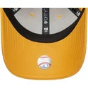cappellino-curvo-giallo-regolabile-da-donna-9forty-logo-metallico-dei-los-angeles-dodgers-mlb-di-new-era