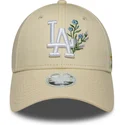 epci-curbata-bej-reglabila-9forty-floral-icon-de-los-angeles-dodgers-mlb-de-new-era